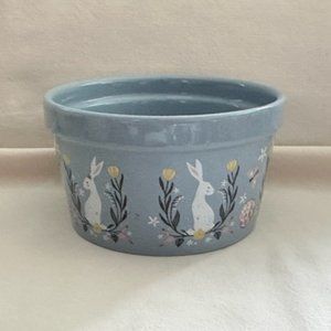 Cute Blue Bunny Easter Candy Dish